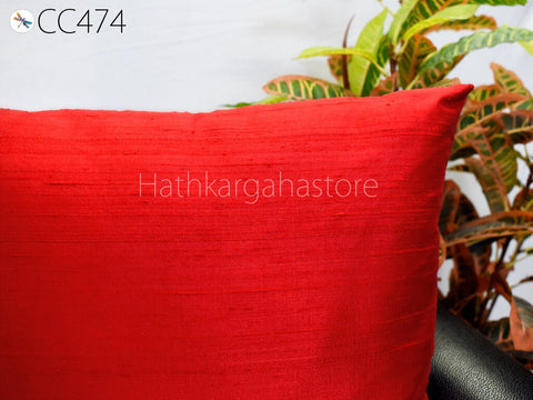 Dupioni Pure Silk Cushion Cover Handmade Throw Pillow sofa cushion cover Lumbar pillow covers 20x20 pillow cover