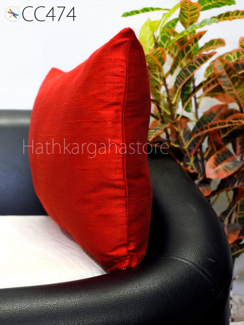 Dupioni Pure Silk Cushion Cover Handmade Throw Pillow sofa cushion cover Lumbar pillow covers 20x20 pillow cover