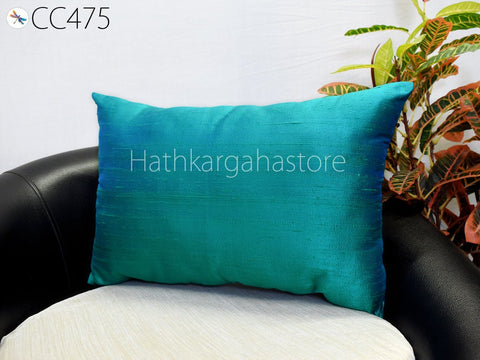 Dupioni Pure Silk Cushion Cover Handmade Throw Pillow sofa cushion cover Lumbar pillow covers 20x20 pillow cover