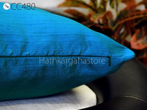 Dupioni Silk Cushion Cover Handmade Throw Pillow Decorative Home Decor Pure Silk Pillowcase