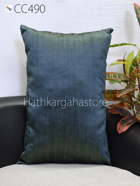 Throw Pillow Dupioni Pure Silk Custom Size Available | Handmade  Decorative | Luxury Home Decor | Entryway Pillows | Bedroom Decor | Silk Pillow Cover Lumbar