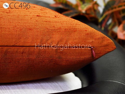 Dupioni Pure Silk Frill Lumbar Pillow Throw Cushion Cover Silk Cushion Cover Handmade Silk Throw Pillow