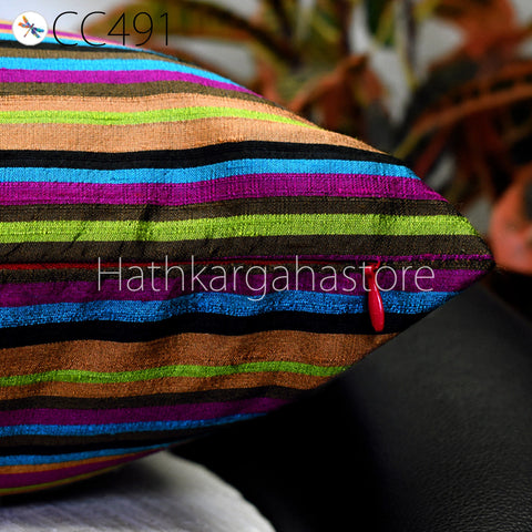 Dupioni Pure Silk Cushion Cover Handmade Throw Pillow sofa cushion cover square pillow covers 20x20 pillow cover