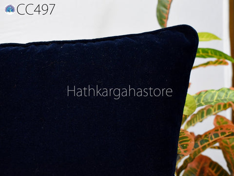 Double Sided Square Throw Pillow Cover made of %100 Viscose Velvet Sustainable Fabric