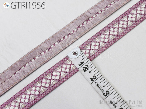 9 Yard Embroidered 25 mm Fabric Trim Embellishment Sari Gift Wrapping Ribbons DIY Crafting Border Indian Embroidery Cushion Lace Home Decor