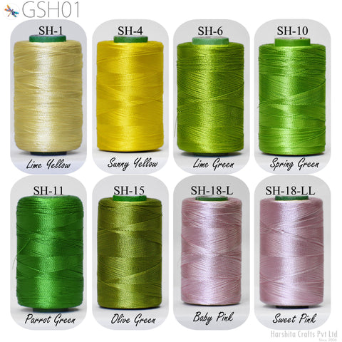 Silk Thread Spool, Art Silk Thread, Hand And Machine Embroidery Thread, Online Art Silk Embroidery Thread