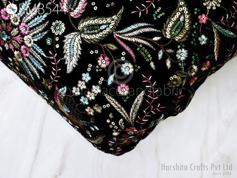 Dresses Sequins Fabric, Polyester Fabric, Dresses Making Fabric, Multipurpose Embroidered Fabric, Embroidery Fabric For Projects