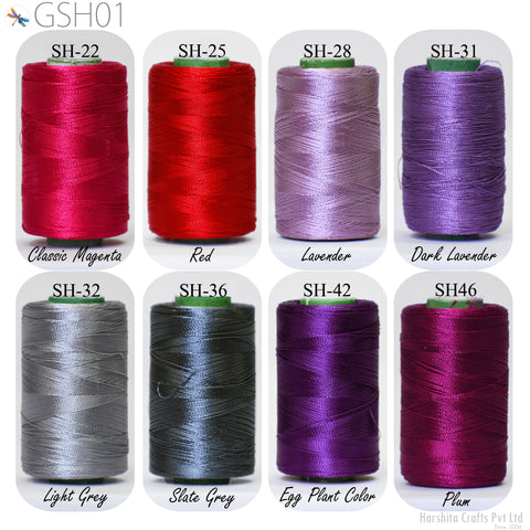 Wholesale Indian Silk Thread, Silk thread, Red silk spool, silk Thread, art silk yarn, Red silk thread