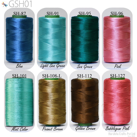 beading thread, embroidery thread, embroidery yarn, silk thread for Jewelry Making