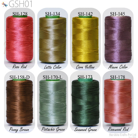 silk thread for Hand worked buttonholes, silk thread for Decorative Stitching