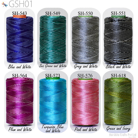 Hand worked silk thread, silk thread for Jewelry Making, Make beautiful embroidery thread