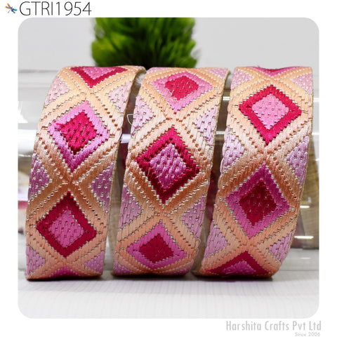 9 Yard Indian Trim Decor Sari Border DIY Crafting Ribbon Sewing Fabric Embroidered Decorative Costumes Cushion Curtain Home Decor Trimming