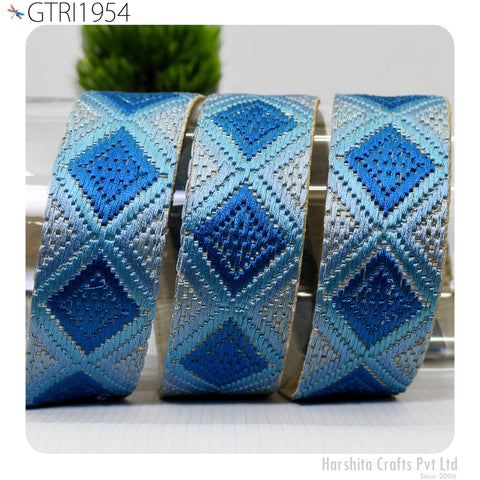 9 Yard Indian Trim Decor Sari Border DIY Crafting Ribbon Sewing Fabric Embroidered Decorative Costumes Cushion Curtain Home Decor Trimming