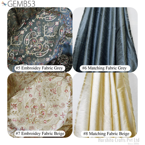Embroidered Yardage Fabric, Costume Dress Fabric, Wedding Dress Fabric, Top Making Fabric, Floral Frock Embroidery Fabric, Chikankari Fabric, Embroidery Fabric