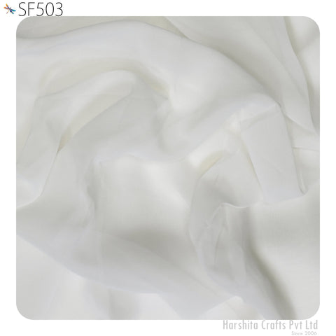 Pure Silk Georgette Fabric by the yard Dyeable Indian Fabric Fashion Clothing Wedding Prom Dress Crafting Sewing Curtains Saree Making