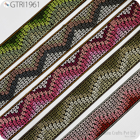 9 Yard Indian Trim Dress Sari Border DIY Crafting Ribbon Sewing Fabric Embroidered Decorative Costumes Cushion Curtain Home Decor Trimming