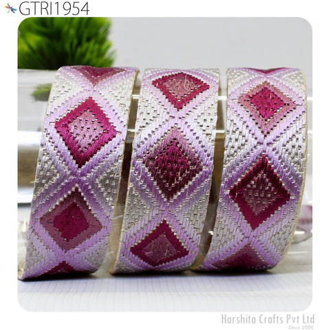 9 Yard Indian Trim Decor Sari Border DIY Crafting Ribbon Sewing Fabric Embroidered Decorative Costumes Cushion Curtain Home Decor Trimming