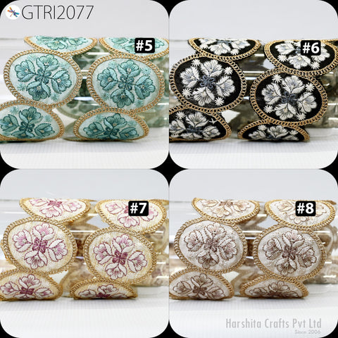 9 Yard Indian Scallop 7CM Edge Embroidery Trim Embroidered Saree Ribbon Cushions Cover Sewing Crafting Tape Curtains Headbands Sari Border