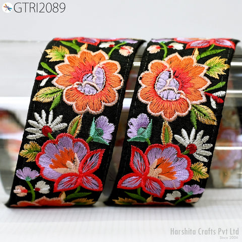 9 Yard Indian Trim Dress Sari Border DIY Crafting Ribbon Sewing Fabric Embroidered Decorative Costumes Cushion Curtain Home Decor Trimming