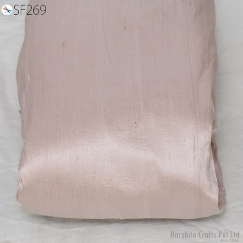 Pink Pure Dupioni Fabric Raw Silk by the Yard Indian Wedding Dresses Pillowcases Drapery Blouses Curtain Cushions Costumes Sewing Crafting