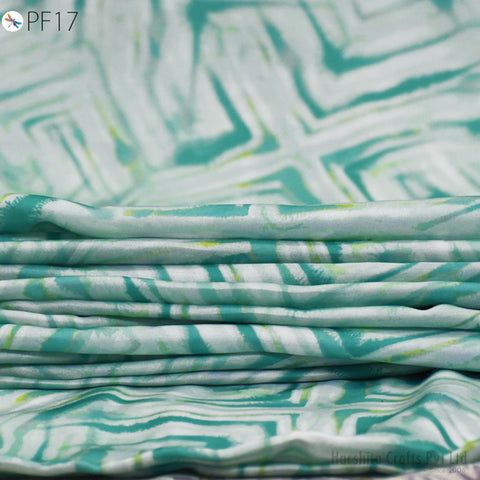 Modal Satin Fabric by The Yard Indian Soft Printed Fabric Women Flowy Summer Dresses Shirt Clothing Wedding Costumes Drapery Sewing Crafting