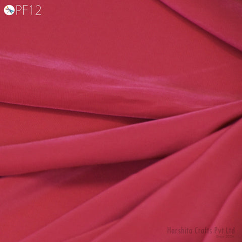 54'' Carrot Red Indian Italian Crepe fabric By Yard Flowy Soft Summer Dress Comfortable Clothing Party Costumes Drapery Sewing DIY Crafting