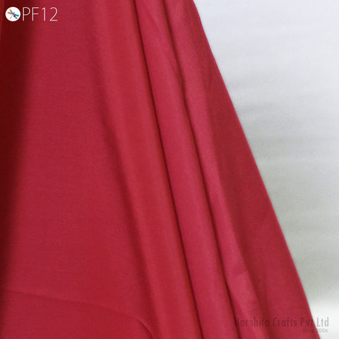 54'' Carrot Red Indian Italian Crepe fabric By Yard Flowy Soft Summer Dress Comfortable Clothing Party Costumes Drapery Sewing DIY Crafting