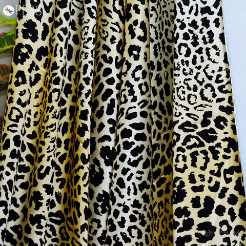 Satin Printed fabric By Yard Indian Animal Print Soft Flowy fabric Summer Dresses Shirt Co-ord Set Clothing Party Costumes Drapery Sewing