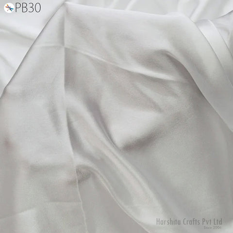 Dyeable Indian Blended Satin fabric Dress lining for Costume Apparel Wedding Dress Semi Satin Fabric by the Yard bridesmaid Crafting Sewing