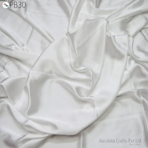 Dyeable Indian Blended Satin fabric Dress lining for Costume Apparel Wedding Dress Semi Satin Fabric by the Yard bridesmaid Crafting Sewing