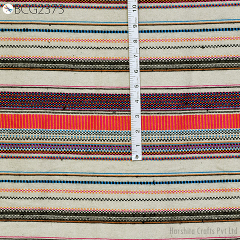 Indian Upholstery Cotton Fabric Sold By The Yard Beige Woven Textile Home Decor Bedcovers DIY Crafting Sew Tote Bags Draperies Cushion Cover