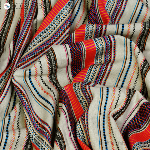 Indian Upholstery Cotton Fabric Sold By The Yard Beige Woven Textile Home Decor Bedcovers DIY Crafting Sew Tote Bags Draperies Cushion Cover