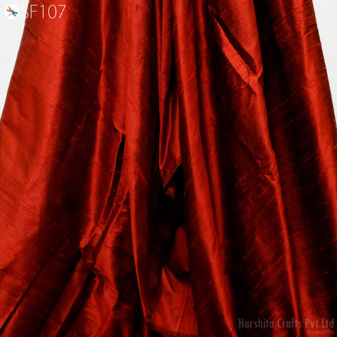 Iridescent Red Black Dupioni Silk Fabric By the Yard Dupion Wedding Bridesmaid Prom Dresses Indian Raw Silk Cushion Covers Lamp Shades