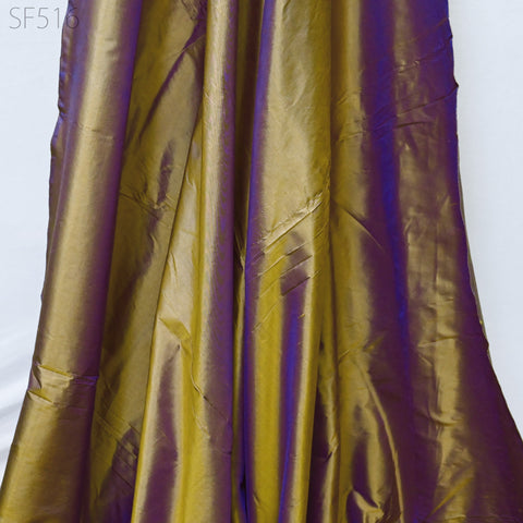 80gsm Iridescent Indian Pure Silk Fabric by the yard Soft Silk Scarf Apparel Textile Wedding Evening Renaissance Dresses Theatrical Costumes