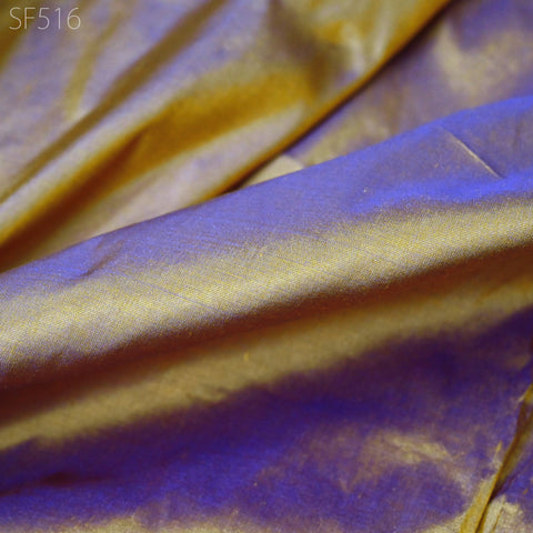 80 gsm Iridescent Indian Pure Silk Fabric by the yard Light Weight Soft Silk Curtains Scarf Costume Apparel Wedding Evening Dresses Dolls