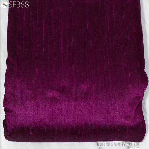 Pure Dupioni Fabric by the Yard Indian Iridescent Plum Black Shantung Raw Silk Dupion Wedding Bridal Dresses Sewing Upholstery Pillowcase