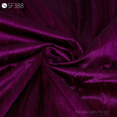 Pure Dupioni Fabric by the Yard Indian Iridescent Plum Black Shantung Raw Silk Dupion Wedding Bridal Dresses Sewing Upholstery Pillowcase