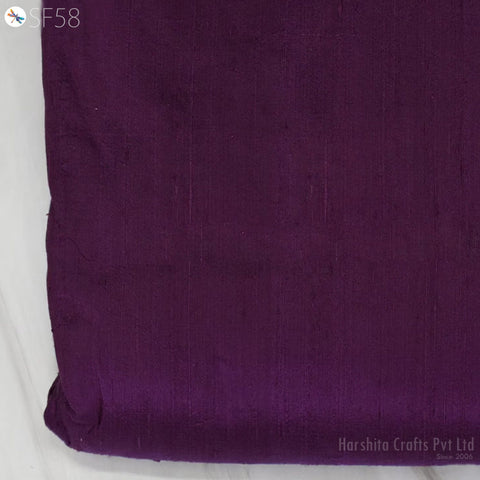 Violet Indian Pure Dupioni Silk Raw fabric by the Yard Dupion Wedding Bridesmaid Prom Dresses Crafting Sewing Pillowcases Costume Upholstery