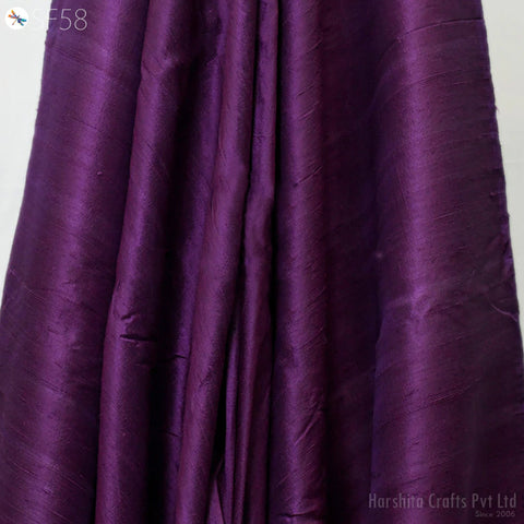 Violet Indian Pure Dupioni Silk Raw fabric by the Yard Dupion Wedding Bridesmaid Prom Dresses Crafting Sewing Pillowcases Costume Upholstery