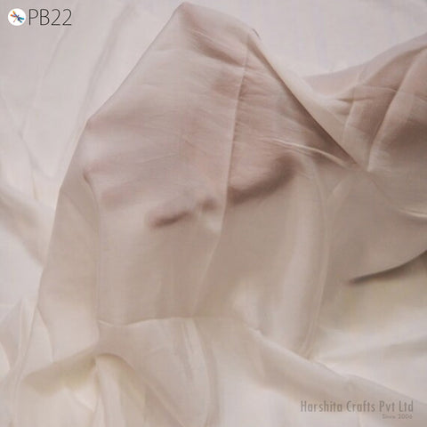 Dyeable Blended Crepe Fabric by the Yard Indian Dress Costume Apparel Dupatta Wedding Dresses Bridesmaid Crafting Sewing Home Decor Lining