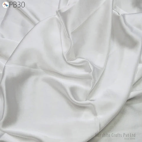 Dyeable Indian Blended Satin fabric Dress lining for Costume Apparel Wedding Dress Semi Satin Fabric by the Yard bridesmaid Crafting Sewing