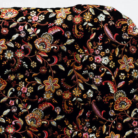 Wedding Woman Dresses Embroidery Velvet by the yard Sequins Fabric Sewing Crafting Costumes Cushion Cover Quilting Home Décor Fabric