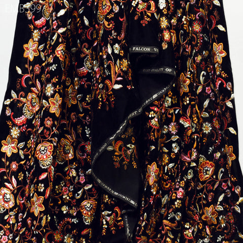 Wedding Woman Dresses Embroidery Velvet by the yard Sequins Fabric Sewing Crafting Costumes Cushion Cover Quilting Home Décor Fabric