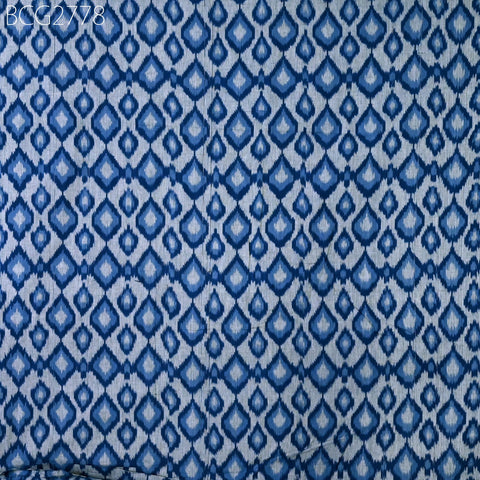 Blue Ikat Fabric Yardage Hand loom Cotton sold by yard Ikat Summer Dress Material Apparel Caftans Home Decor Tablecloth Drapery Cushions