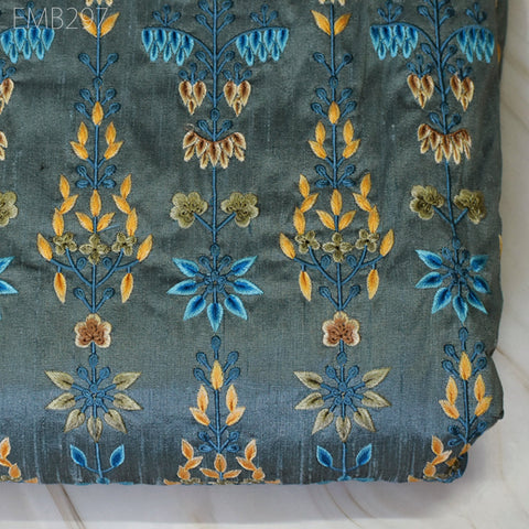 Indian Embroidery Fabric by the yard Sewing DIY Crafting Embroidered Wedding Dresses Fabric Costumes Dolls Bags Cushion Covers Table Runners