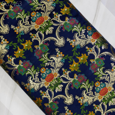 Dress Material Brocade Fabric by the Yard Historic Costume Indian Banarasi Wedding Skirts Banaras Knee Length Coat Sewing Upholstery Drapery