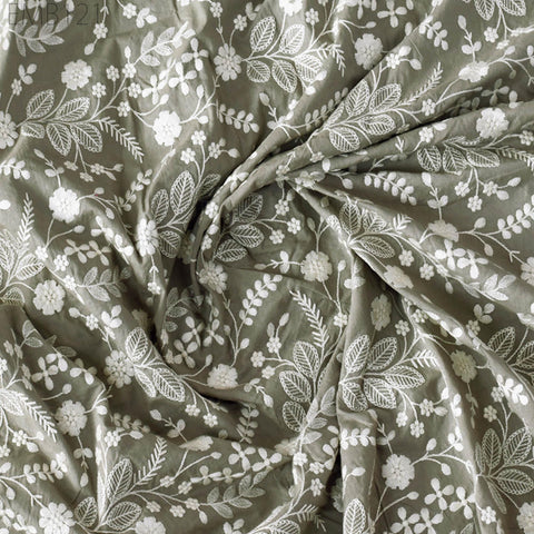 Embroidered Fabric Indian Embroidery Cotton Fabric by the Yard Sewing Fabric DIY Crafting Summer Women Dresses Costumes Doll Bag Home Decor