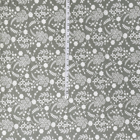 Embroidered Fabric Indian Embroidery Cotton Fabric by the Yard Sewing Fabric DIY Crafting Summer Women Dresses Costumes Doll Bag Home Decor