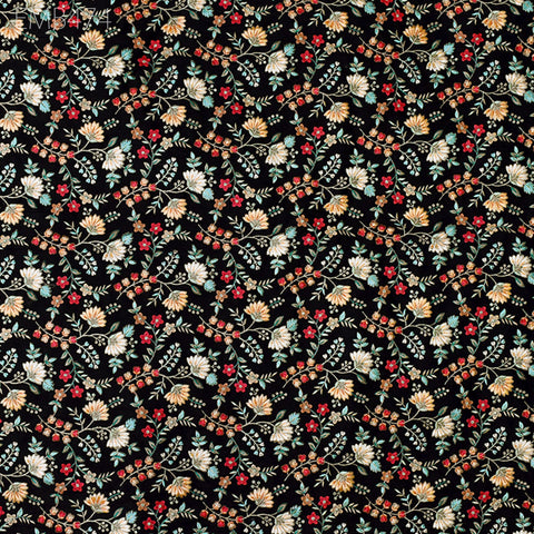 Embroidered Fabric by the yard Sewing DIY Crafting Indian Embroidery Wedding Dress Costumes Dolls Bags Cushion Covers Table Runners Blouses