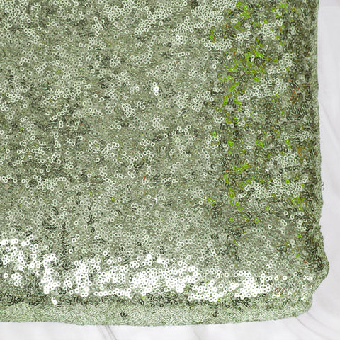 Pistachio Green Georgette Sequin Wedding Dress Embroidered Fabric by Yard Indian Sequin fabric Saree Crafting Sewing Costumes Doll Making
